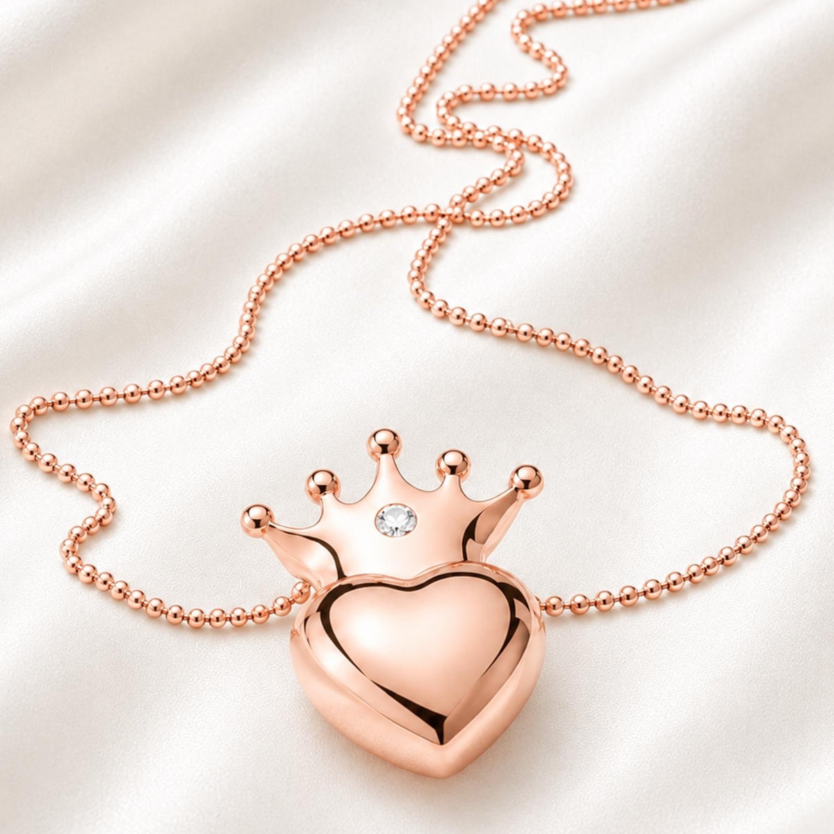 AnLu Princess Halskette – 925 Silber, rosévergoldet