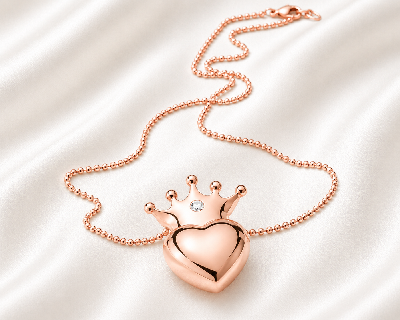 AnLu Princess Halskette – 925 Silber, rosévergoldet