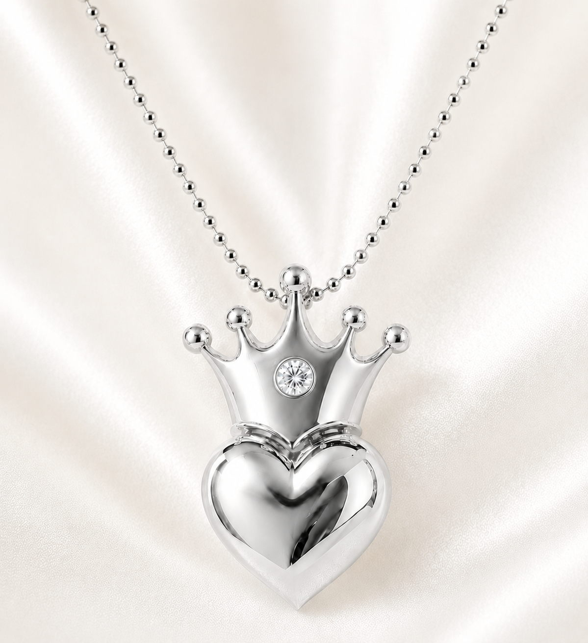 AnLu Queen Halskette - 925 Silber, rhodiniert