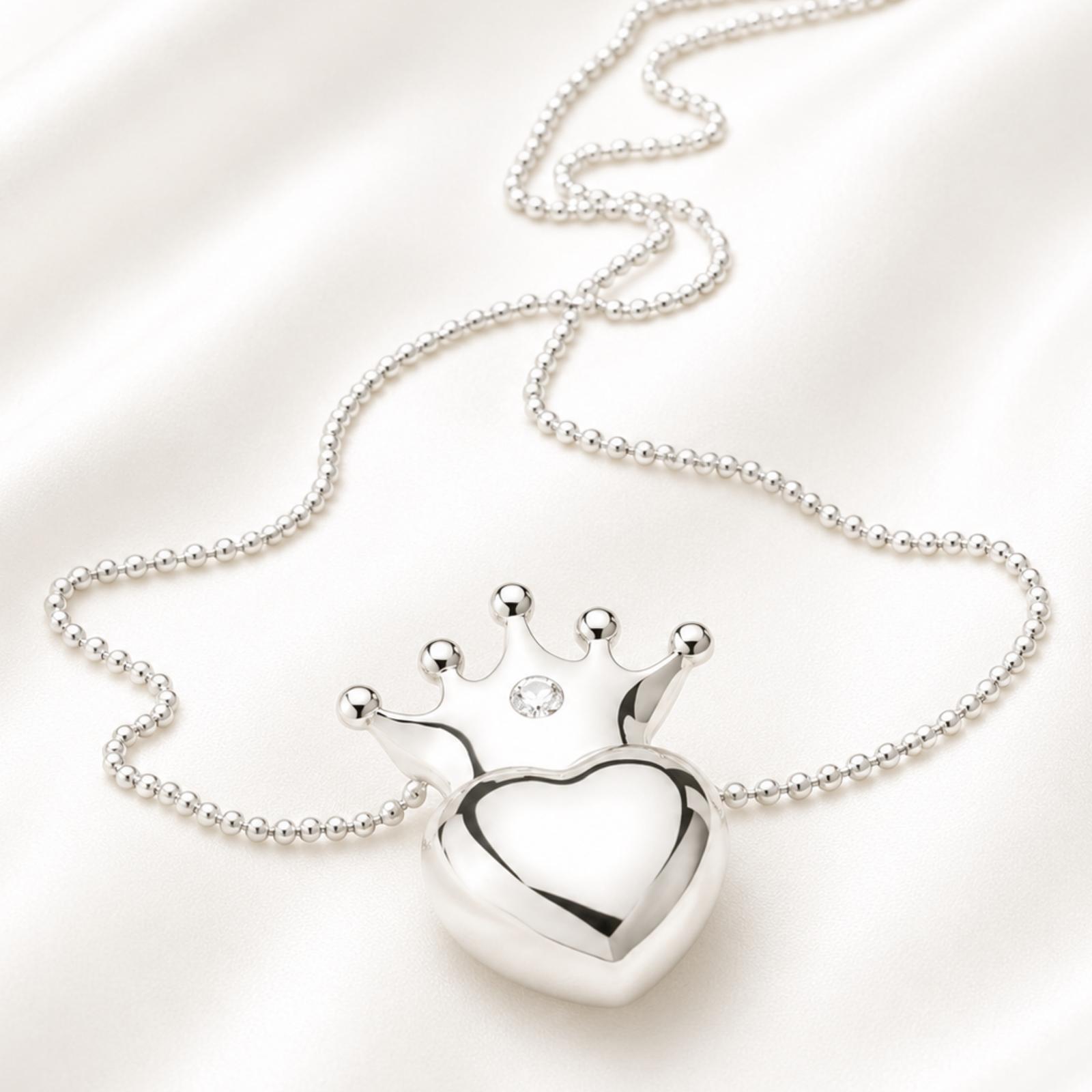 AnLu Princess Halskette - 925 Silber, rhodiniert